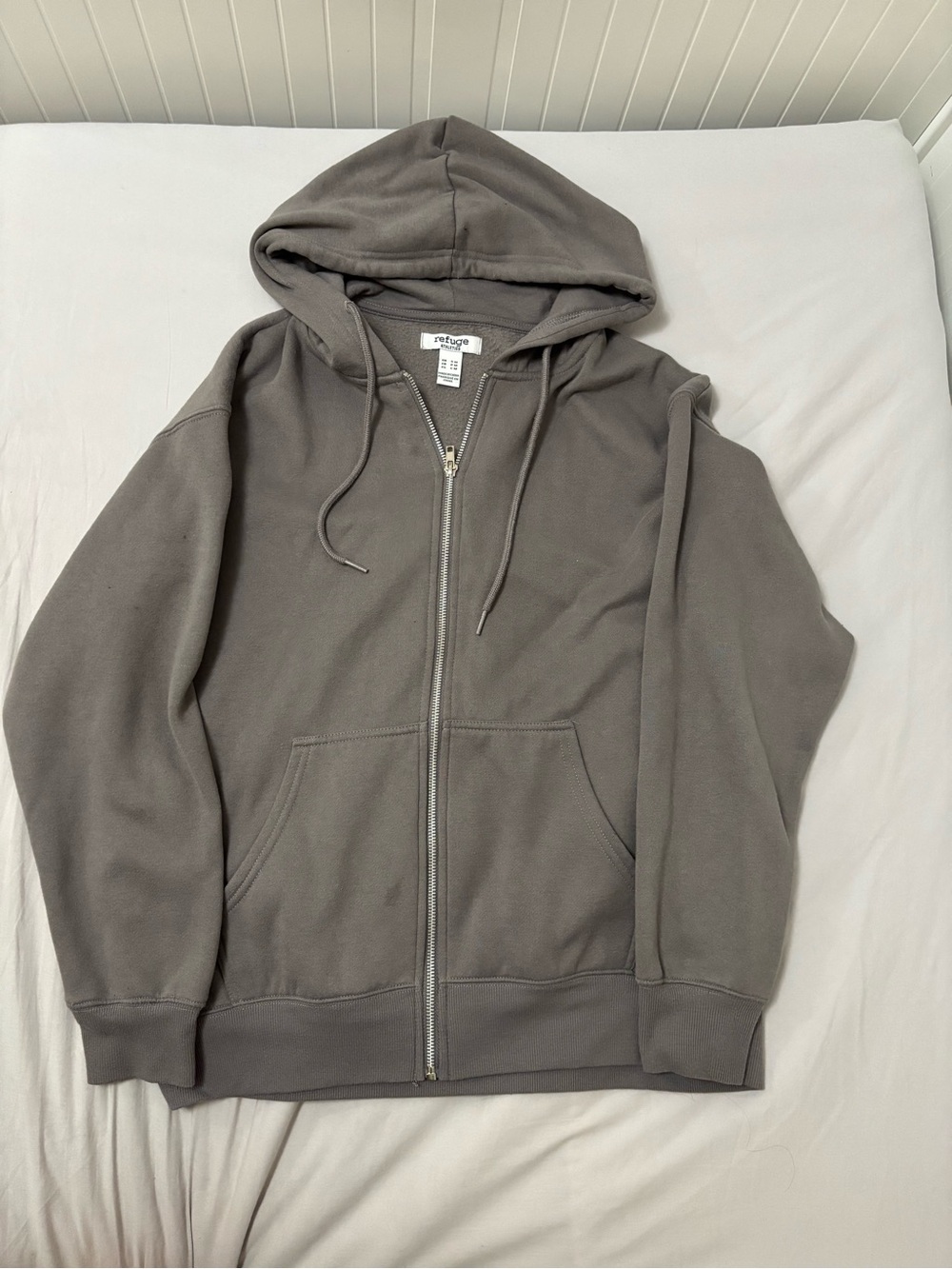 Urban Behavior Gray Full-Zip Hooded Sweatshirt